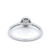 Diamond Halo Engagement Ring Set in White Gold