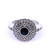 Art Deco Sapphire and Diamond Dress Ring Set in White Gold