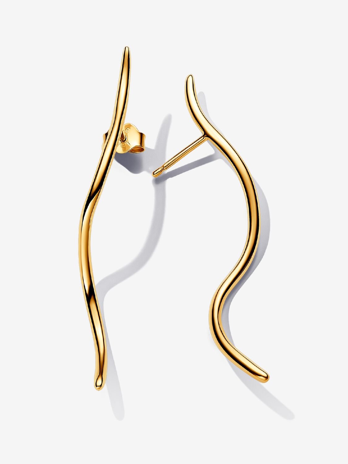 Pandora Organically Shaped Wire Stud Earrings