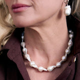 Ikecho Silver Pebble Necklace