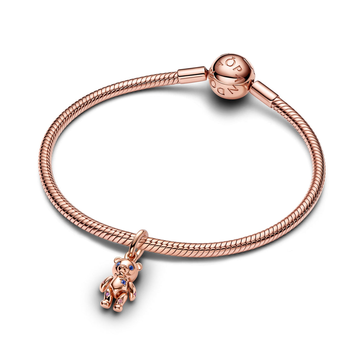 Pandora Movable Teddy Bear Dangle Charm