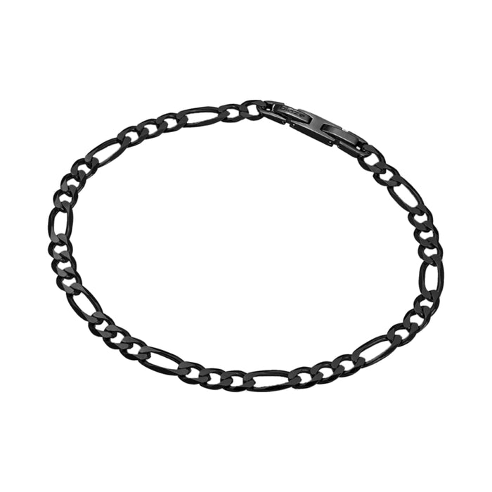Blaze Stainless Steel 6mm Figaro Link Bracelet