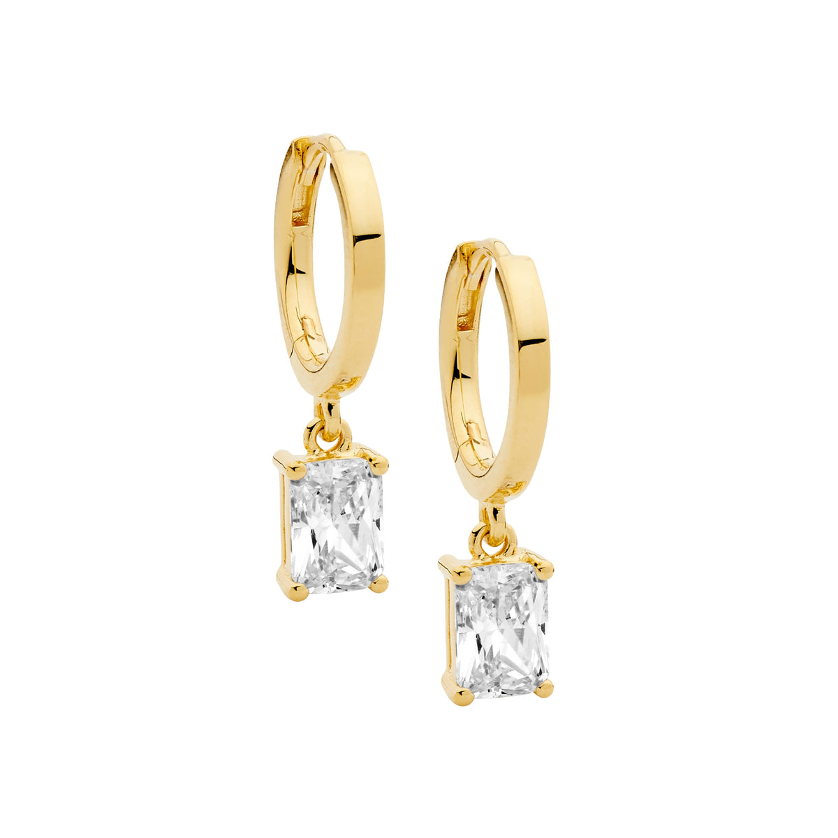 Ellani  Hoop Earrings Set with Cubic Zirconias