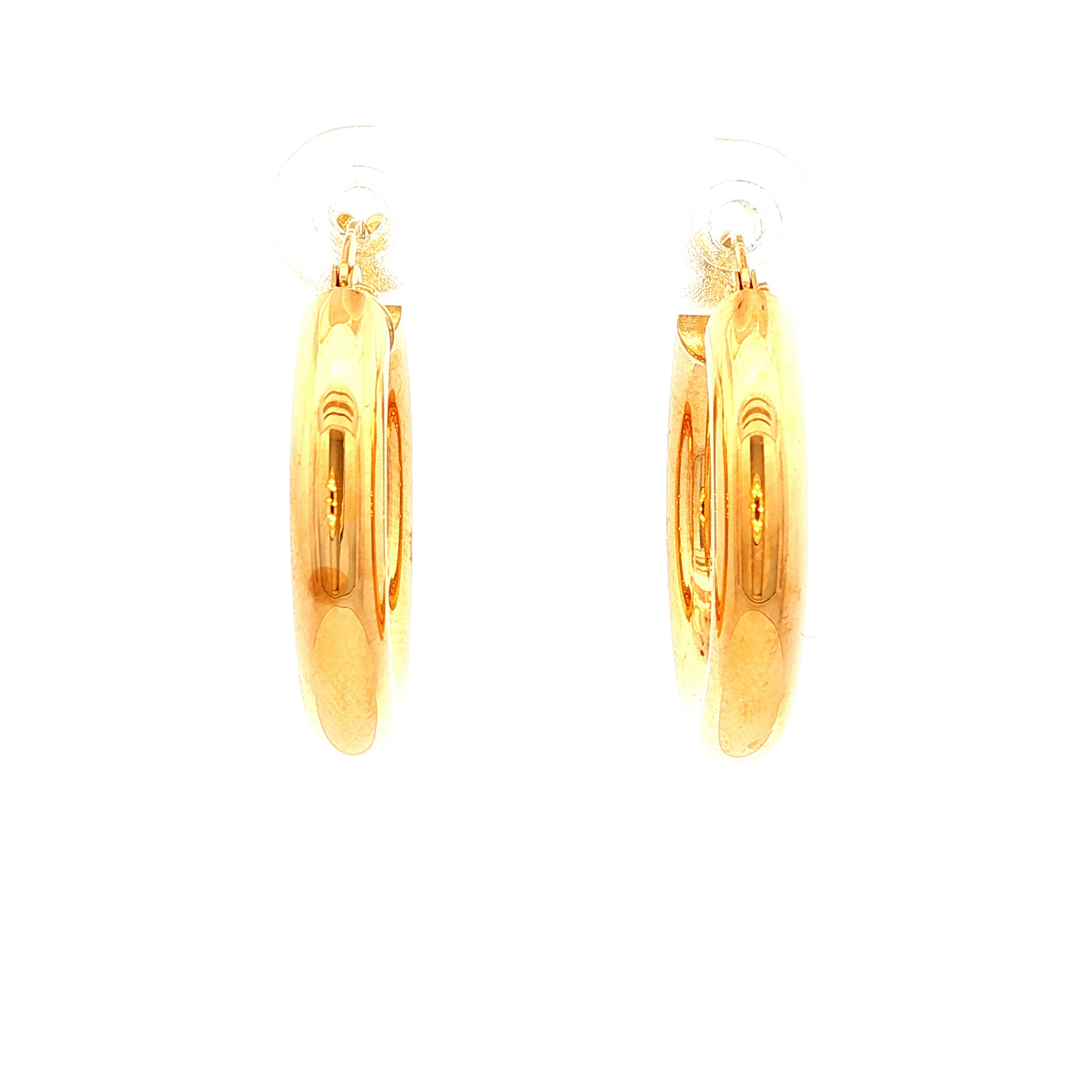 Classic Yellow Gold Hoop Earrings