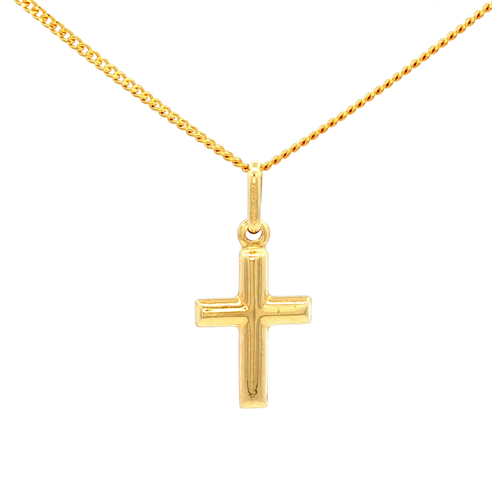Classic Plain Cross inYellow Gold