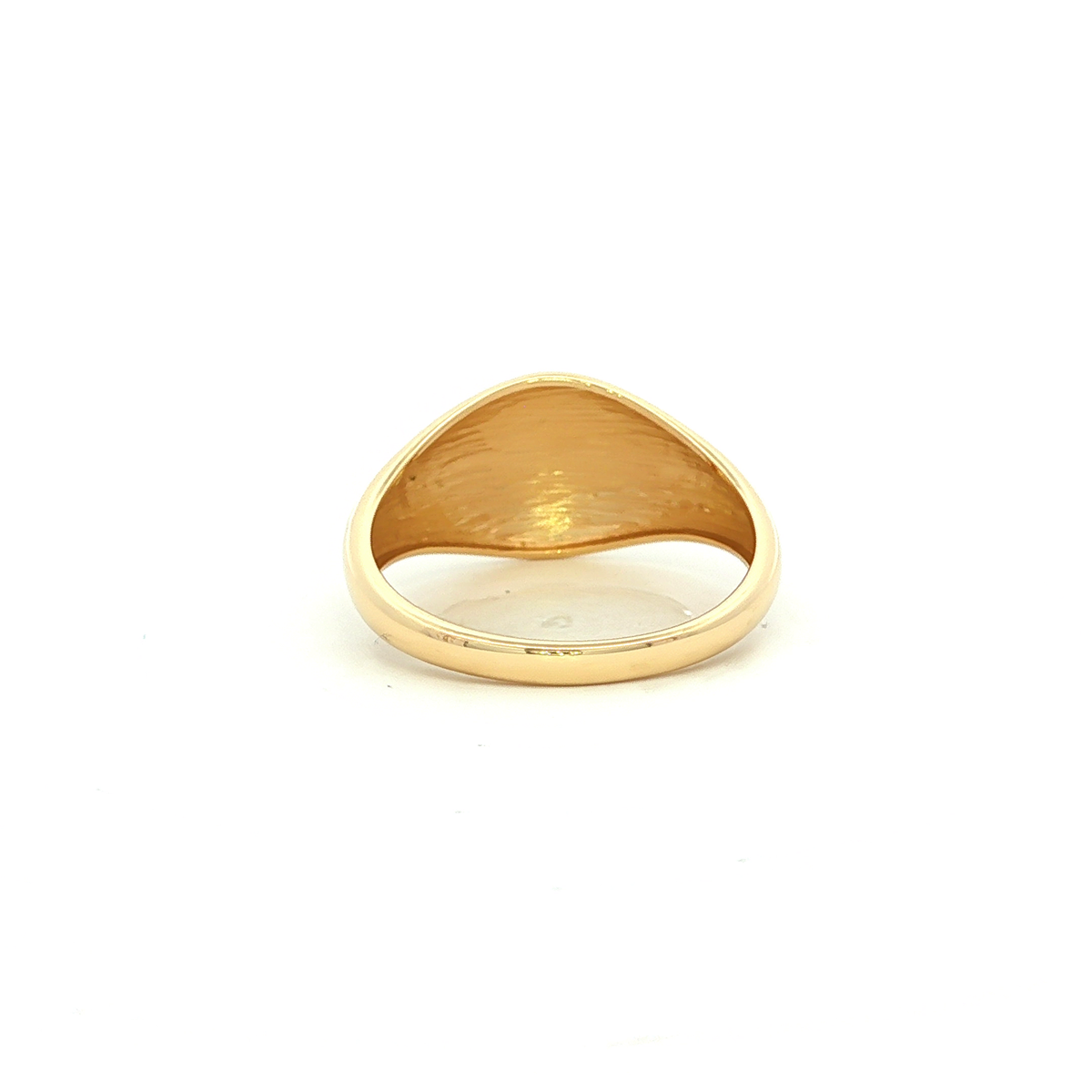 Plain Med Dome Ring in Yellow Gold