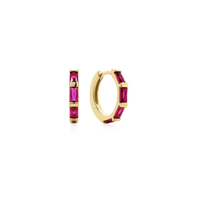 Ania Haie Gold Rosé Holiday Huggie Hoop Earrings