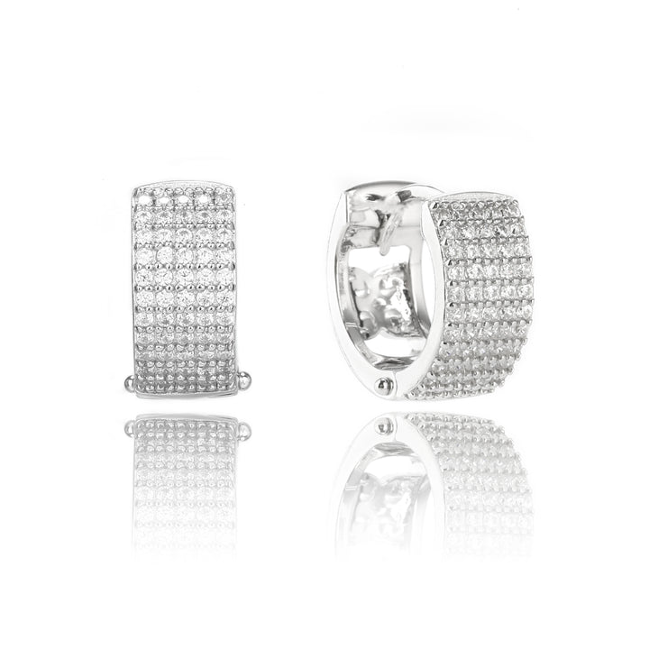 Georgini Goddess Maeve Pave Hoop Earrings
