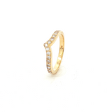 Diamond Ring in 18ct YG with 17x.02ct Dia SZ M1/2