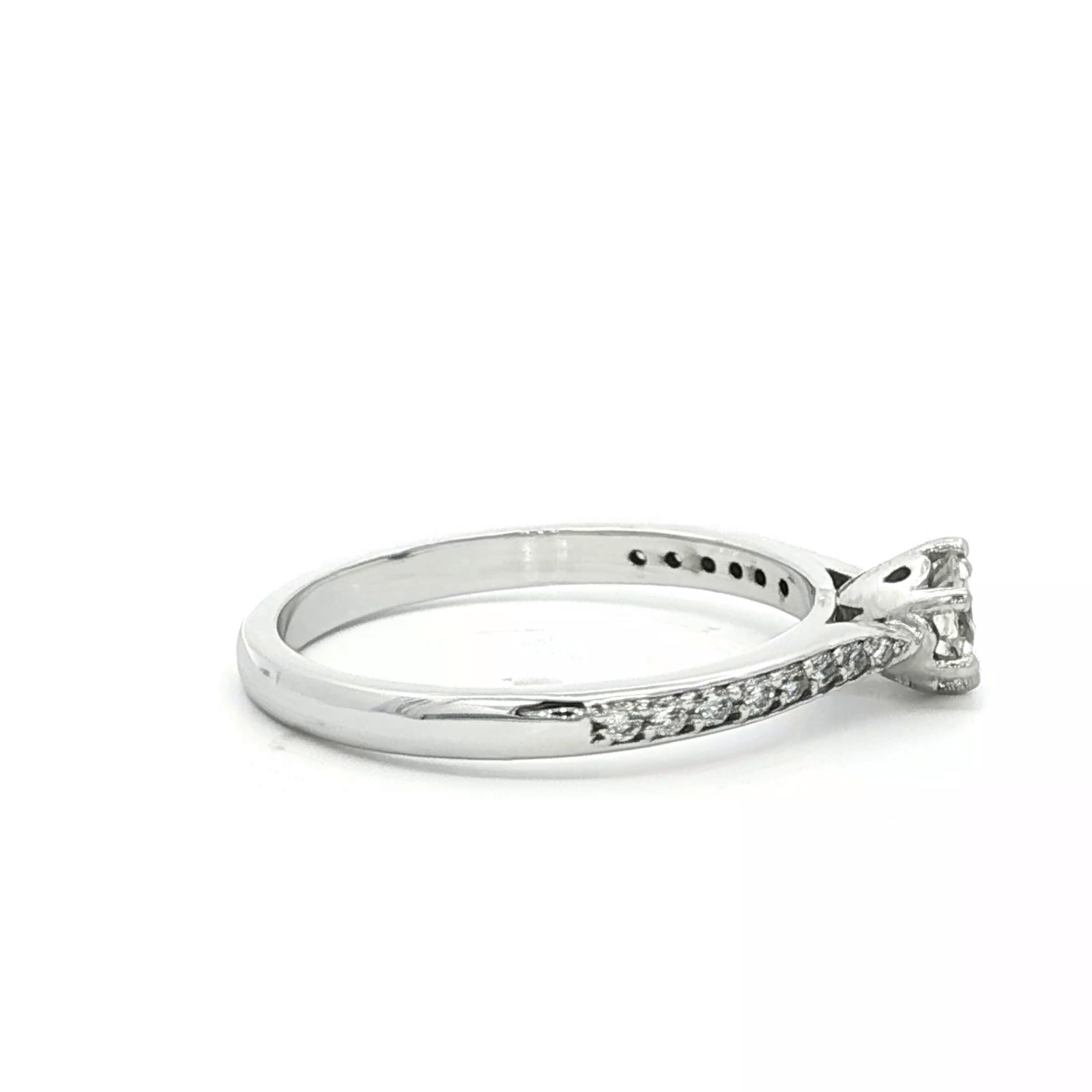 Multi Set Diamond in White Gold Ring