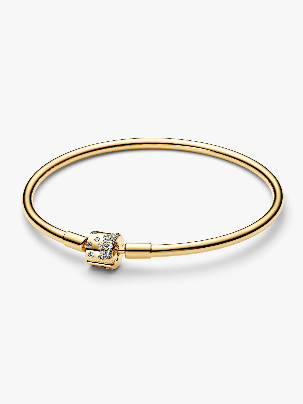 Pandora Sparkling Barrel Clasp Bangle