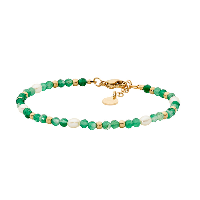 Ellani Aventurine & Freshwater Pearl Bracelet