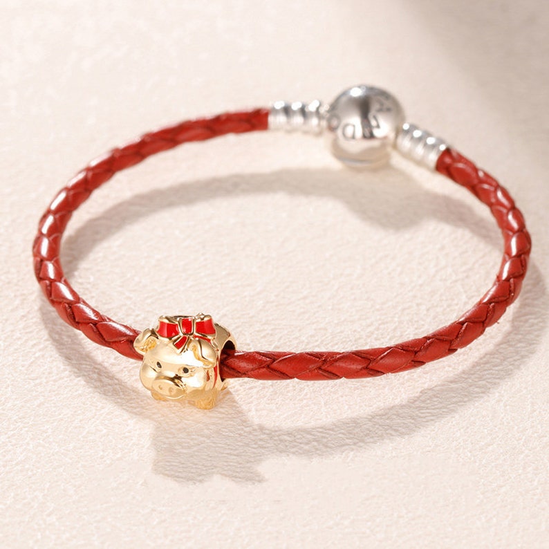 Chinese PIGGY BANK Genuine PANDORA SHINE