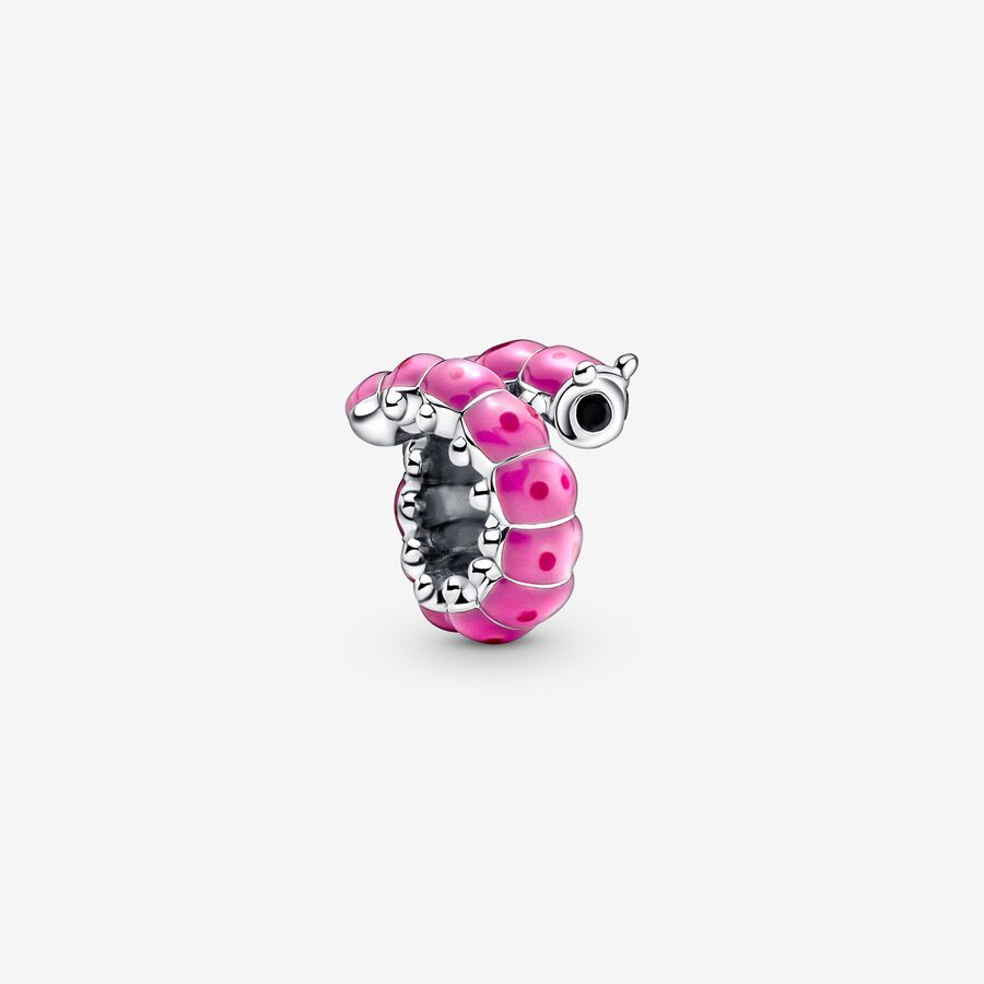 Cute curly caterpillar charm