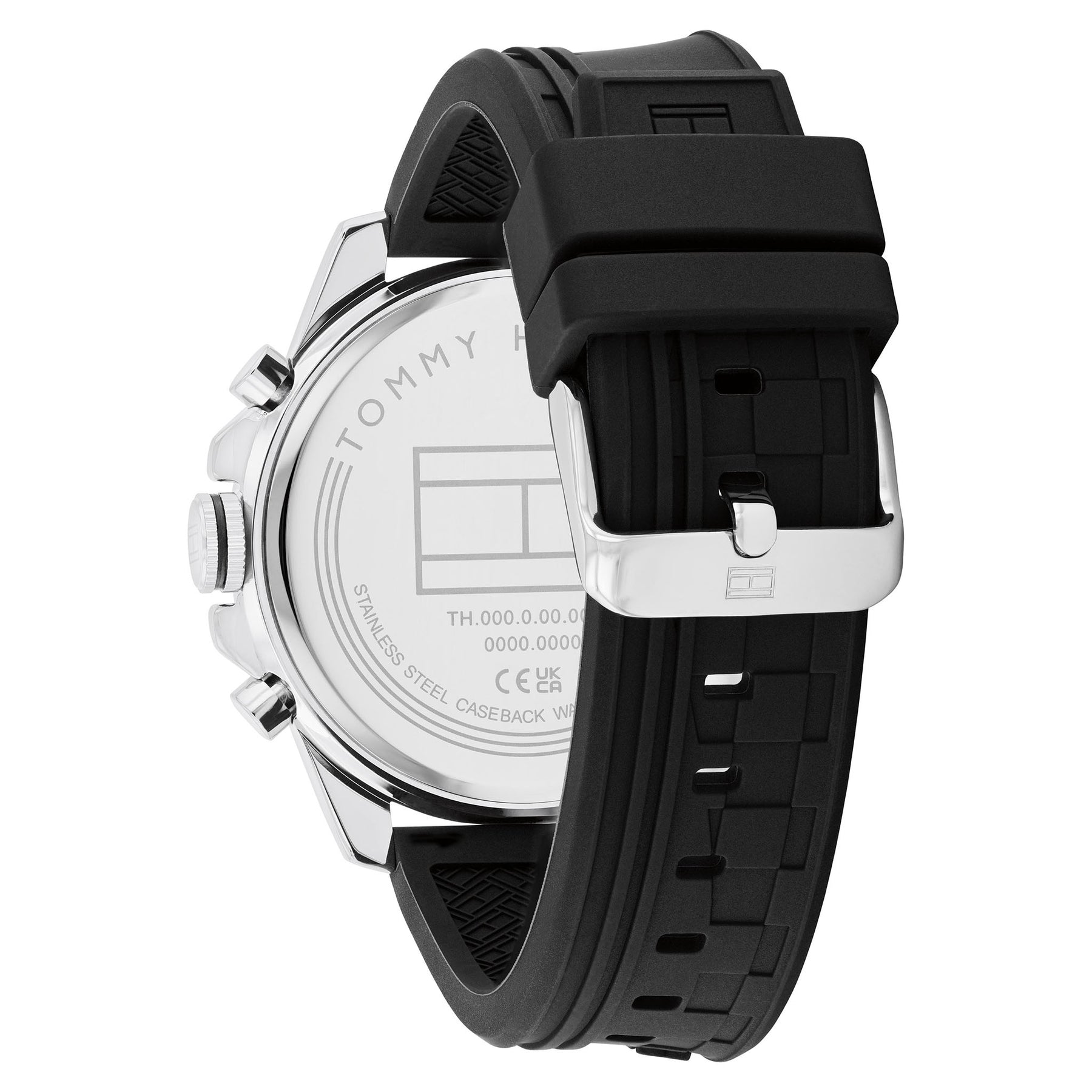 Tommy Hilfiger Black Silicone Multi-function Men's Watch