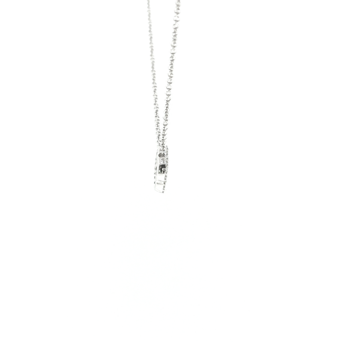0.09ct Lab Grown Diamond Necklace in 9K White Gold