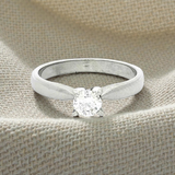 Diamond Set in White Gold Engagement Ring