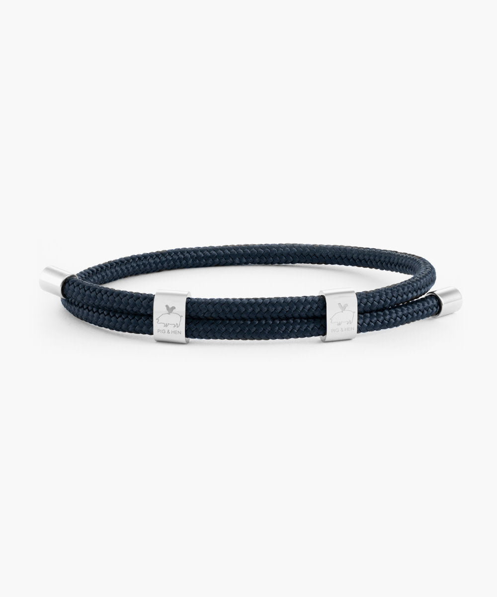 Pig &amp; Hen Little Lewis DBL Navy Silver