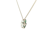 Rianna Natural Australian Sapphires Necklace in White Gold