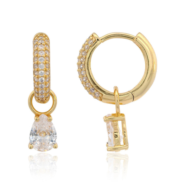 Georgini Wisteria Duo Gold Tone Earrings