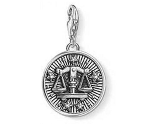 Charmista Club Engraved Libra Zodiac Charm