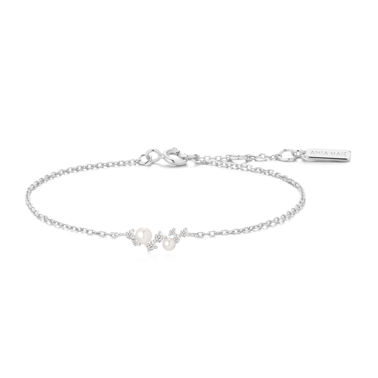 Ania Haie Shell Pearl Cluster Bracelet