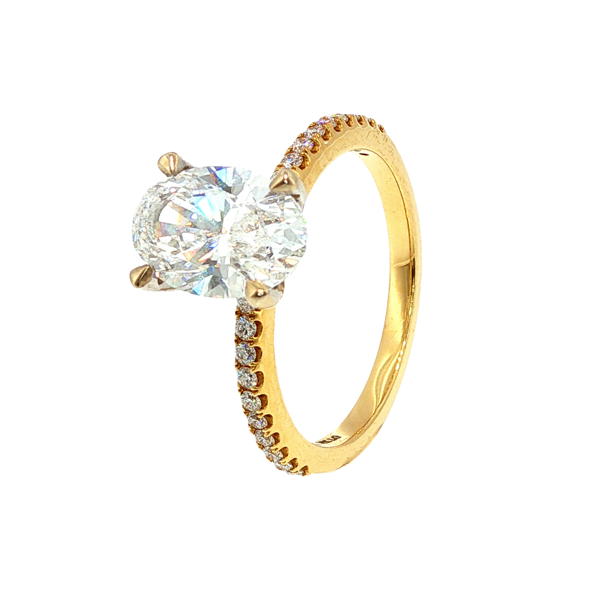 18 Carat Yellow Gold Diamond Ring