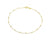 Ball Detail in Gold Plated Sterling Silver Anklet