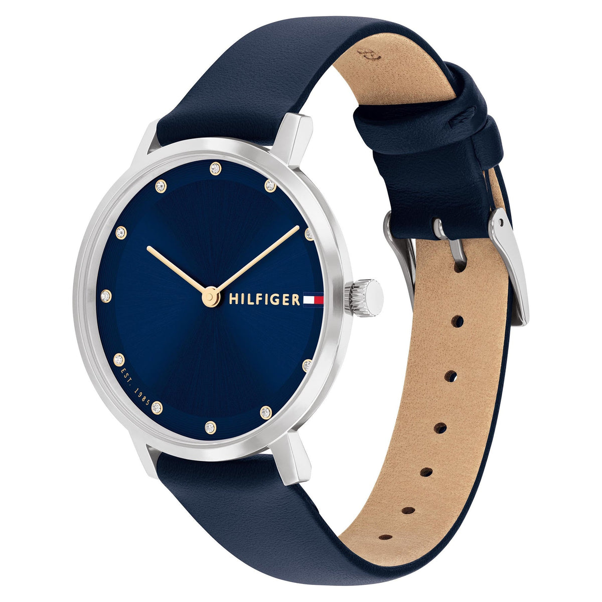 Tommy Hilfiger Navy Leather Women's Watch