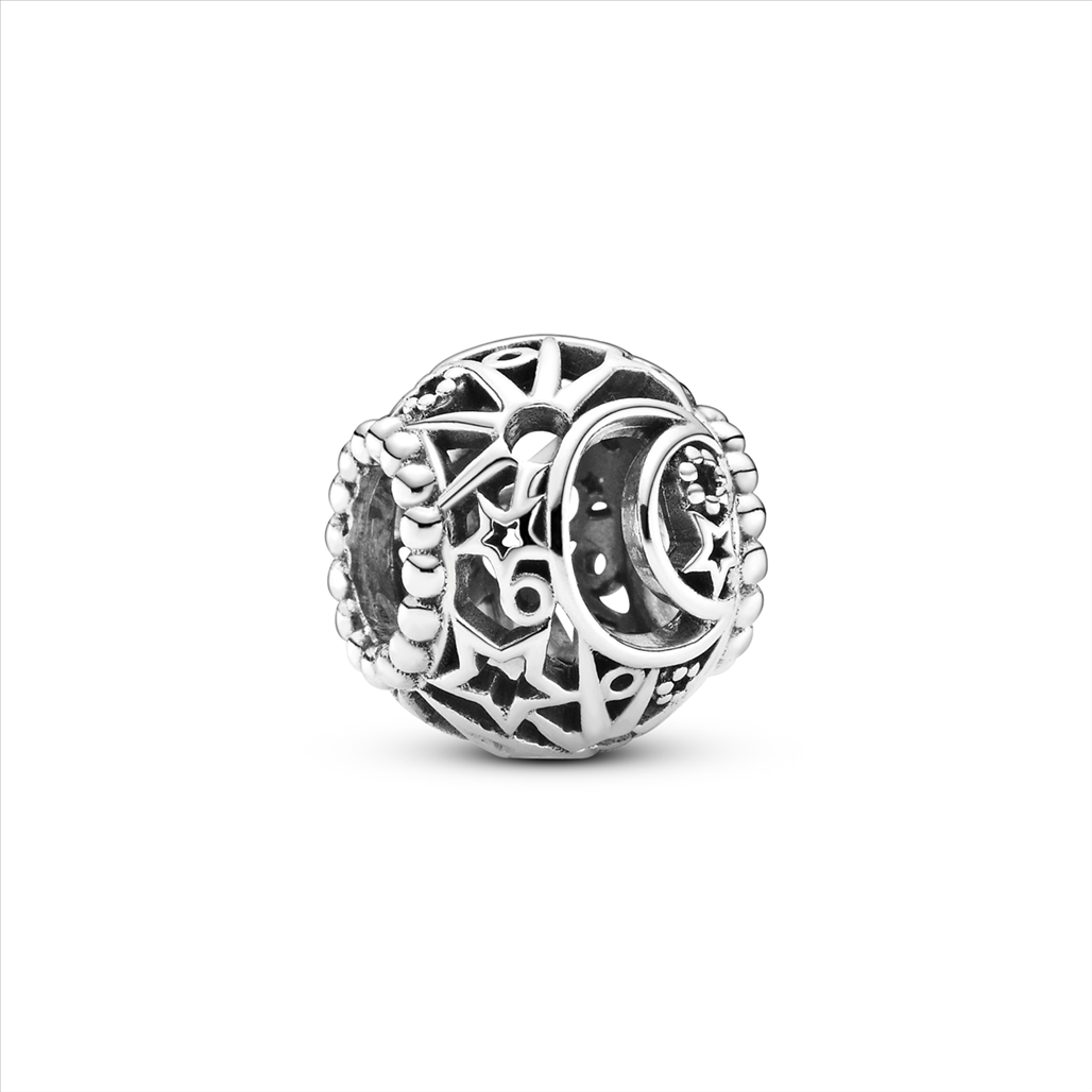 Moon & Star Silver Charm