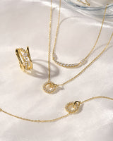 Ania Haie Interlinked Circles Pavé Bracelet