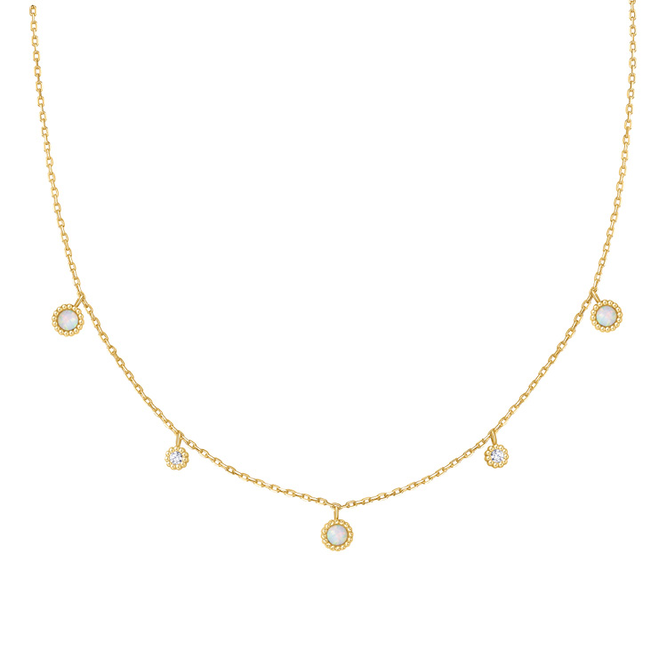 Ania Haie Gold Kyoto Opal Station Necklace