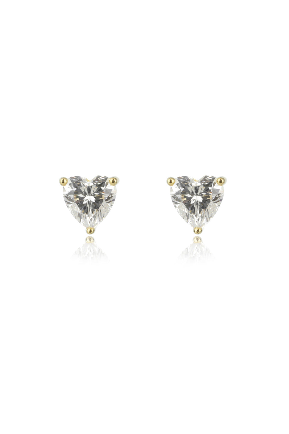 Georgini Sweetheart Heart Studs Gold