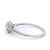 Diamond Halo Engagement Ring Set in White Gold