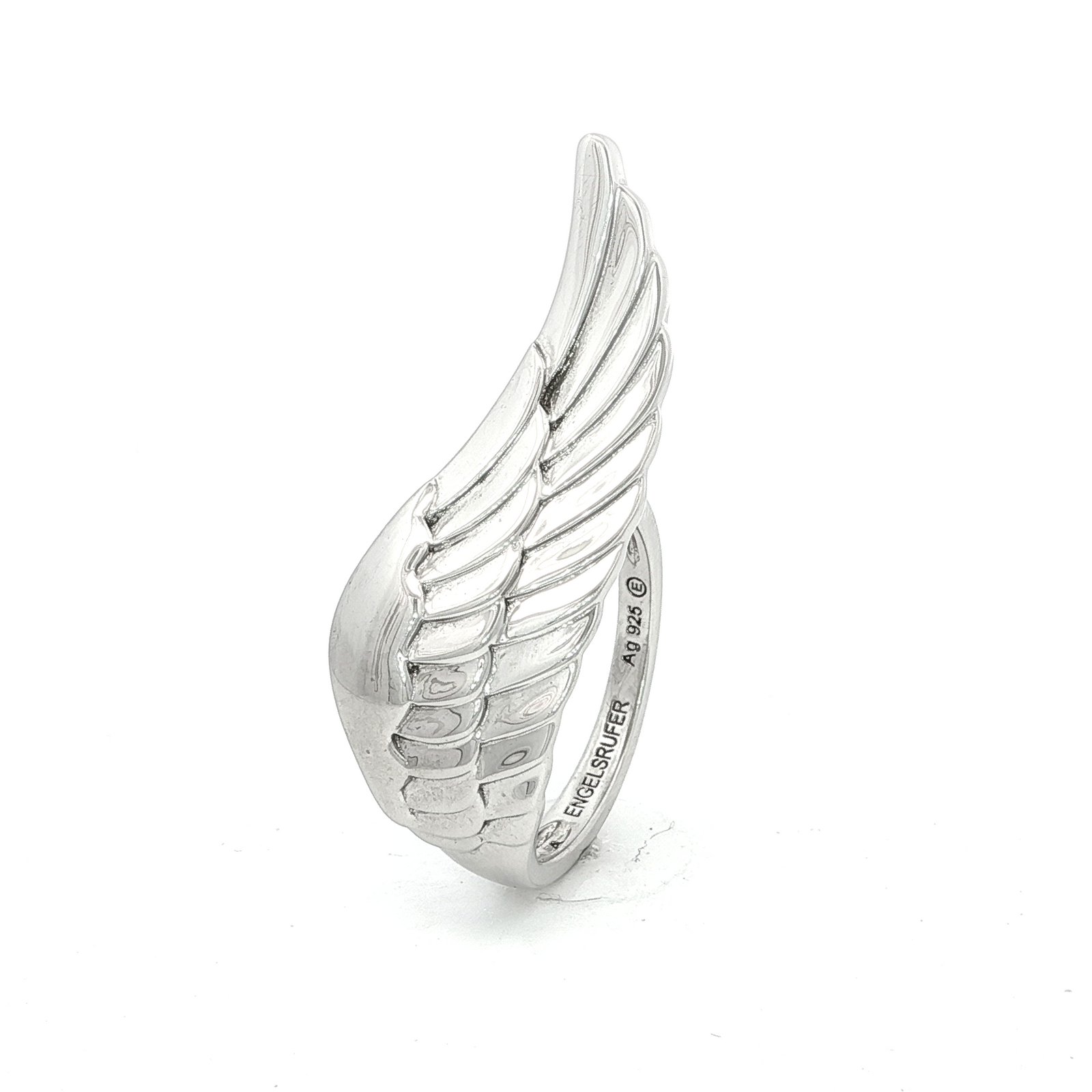 Engelsrufer Wing Silver Crystal Adjustable Ring
