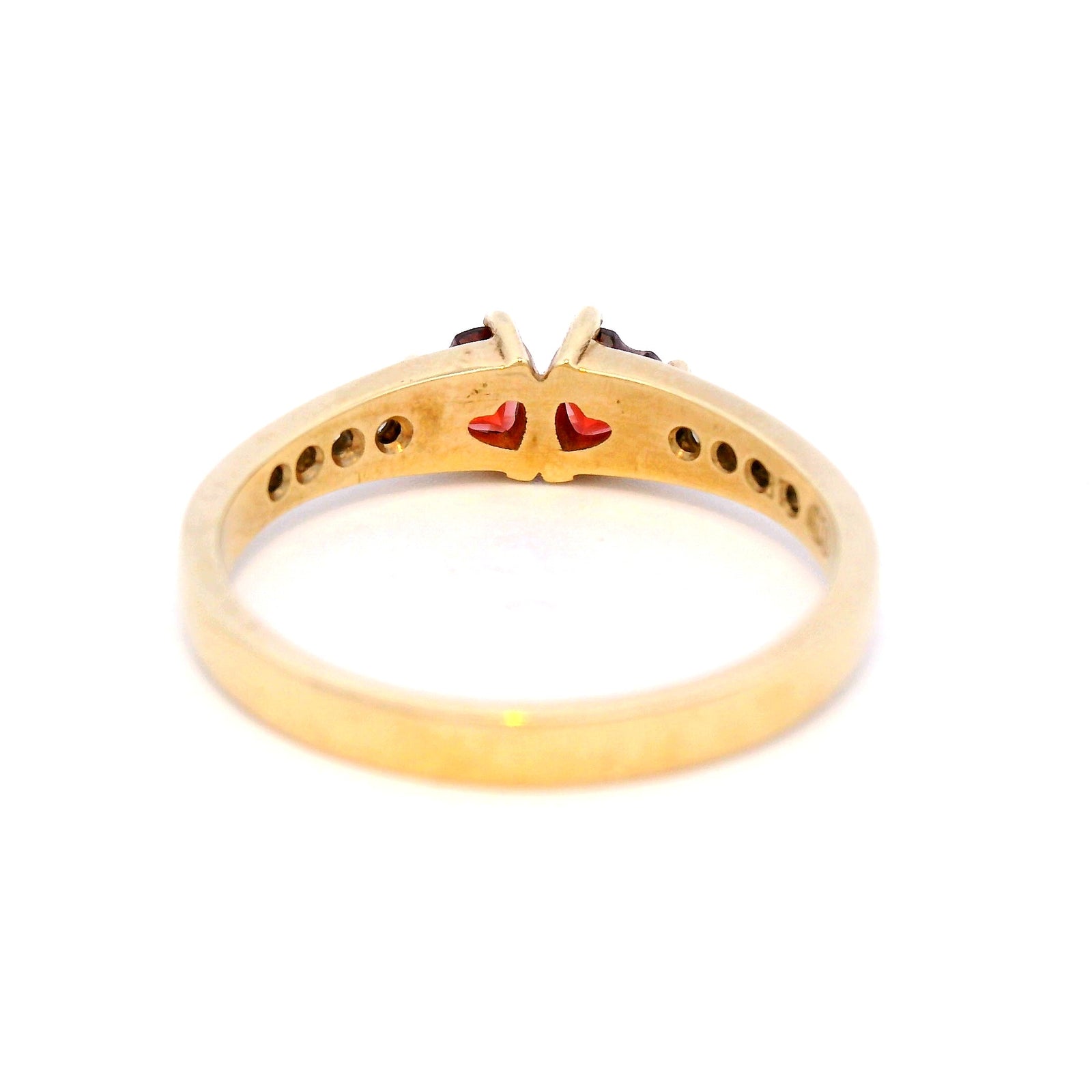 Hanh Finished Garnet And Diamond Dress Ring