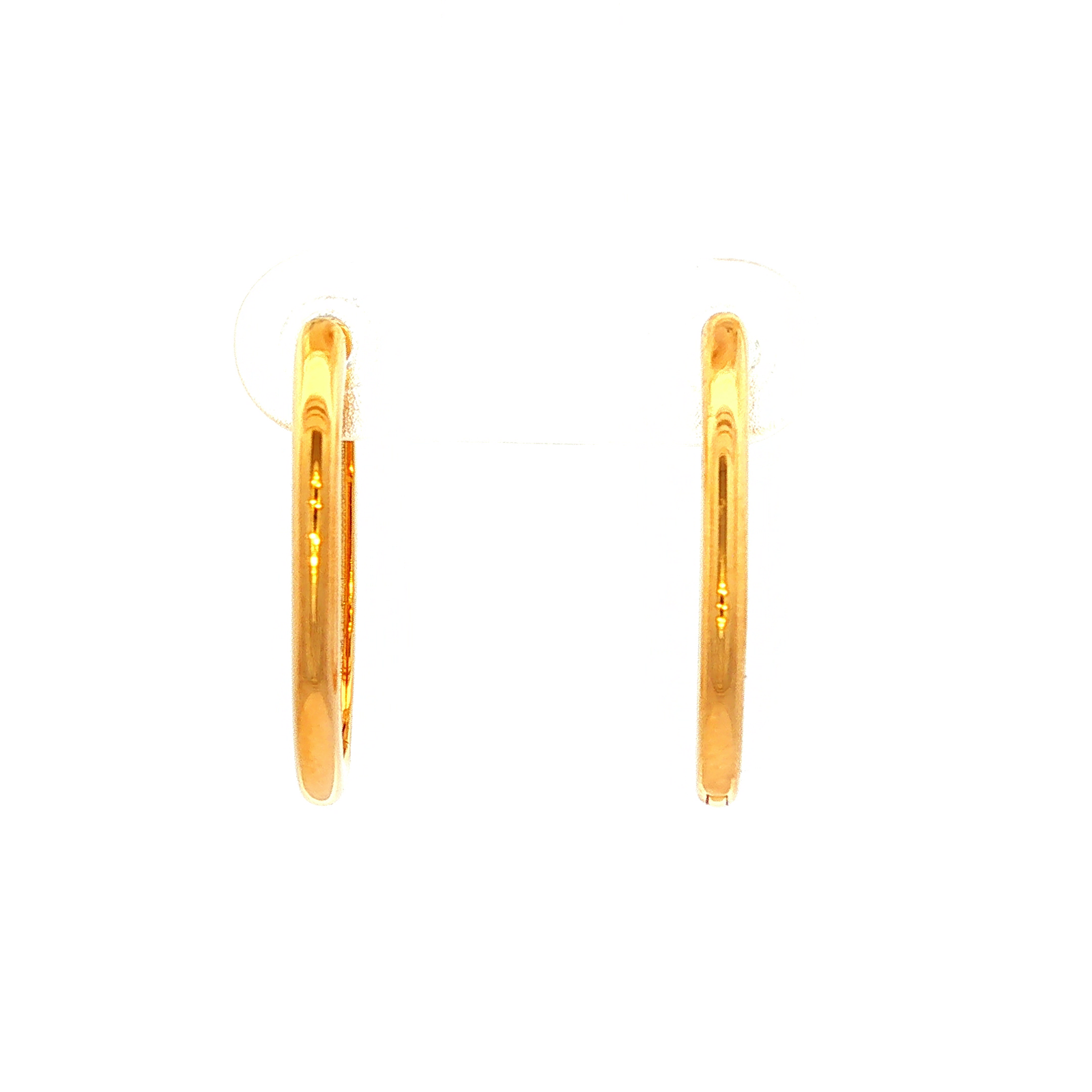 Hinged Hoop Earrings in Yellow Gold