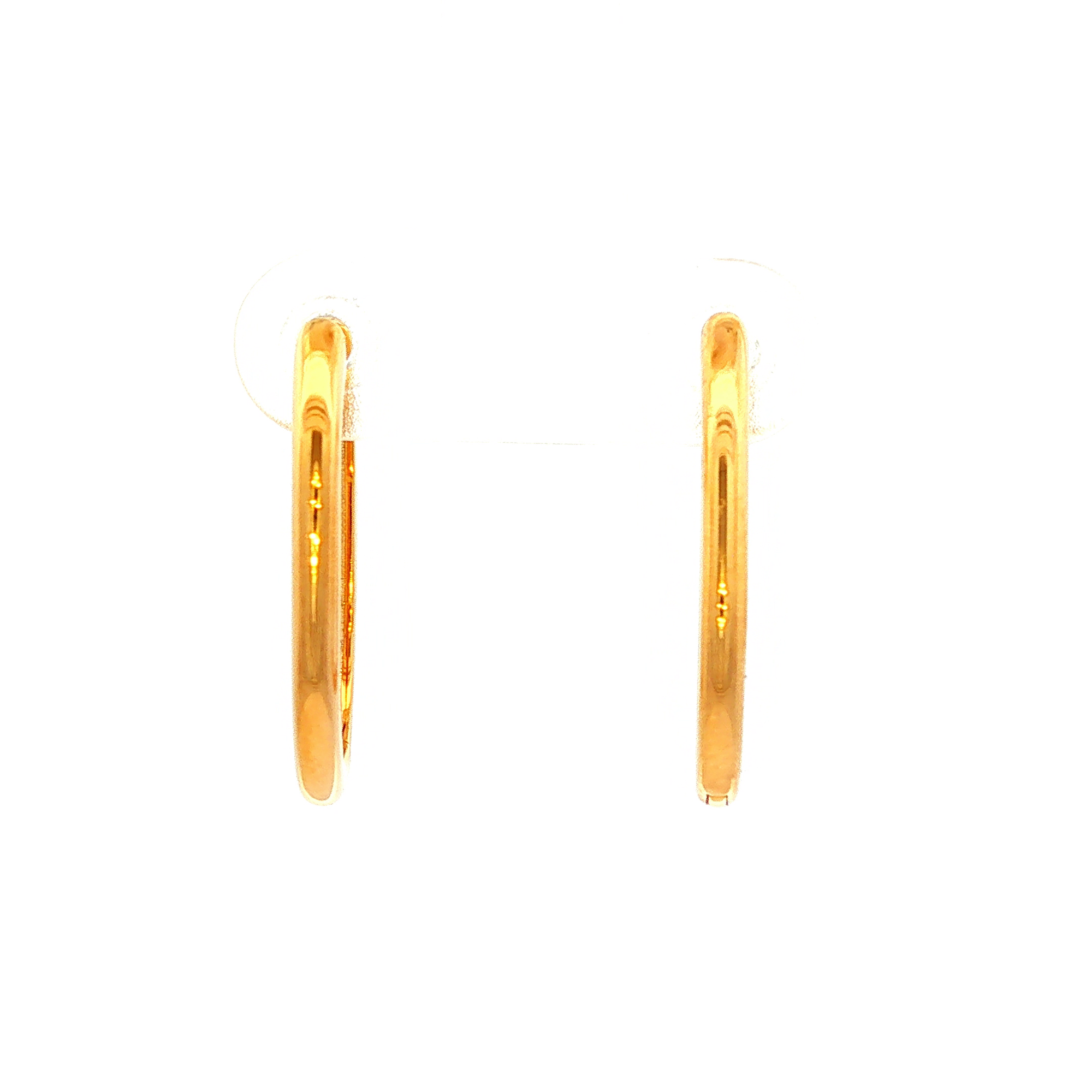 Hinged Hoop Earrings in Yellow Gold
