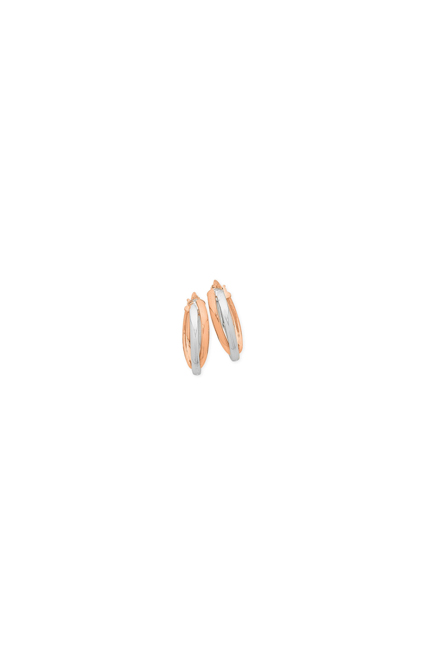 9 Carat Two-Tone Hoops