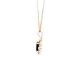 Sapphire Pendant set in Yellow Gold