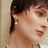 Ania Haie Freshwater Pearl Drop Hoops