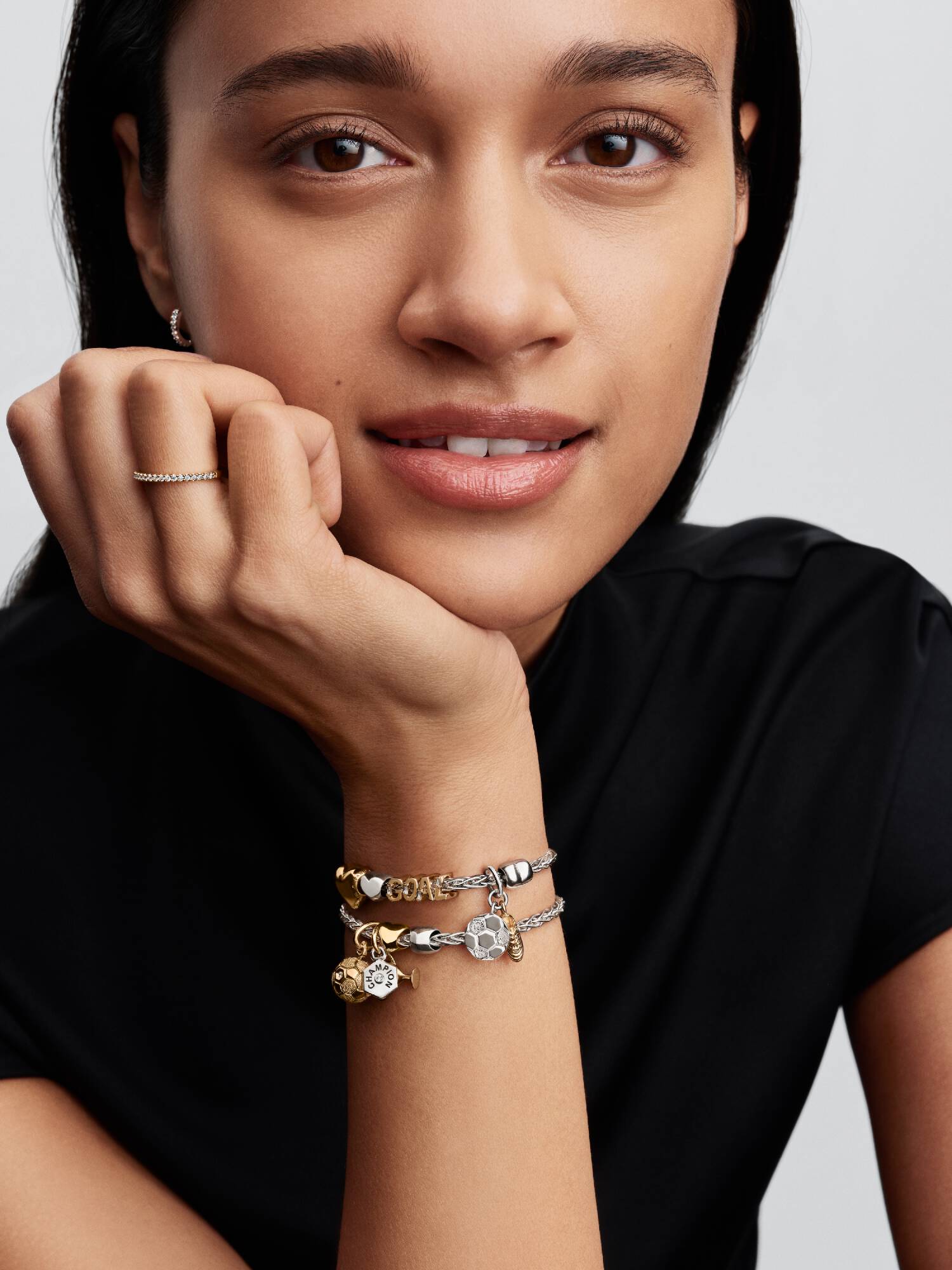 Pandora Charm with Goal Pandora Inscription