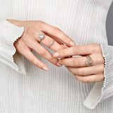 PANDORA Rose Sparkling Elegance Ring w Clear CZ
