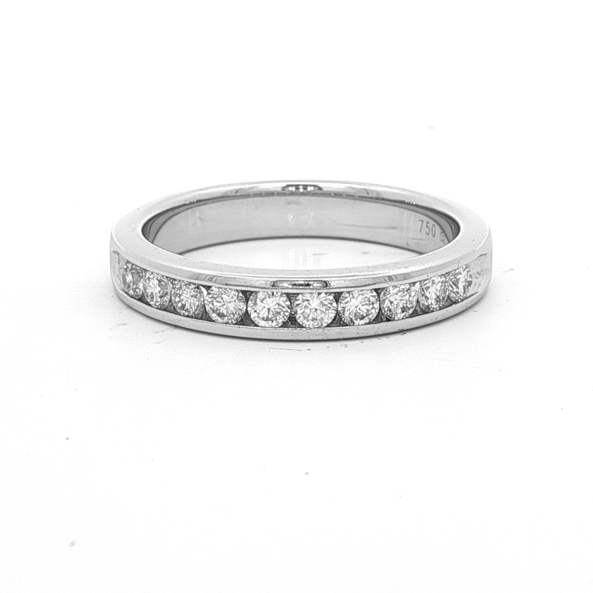 18CT W/G CHANNEL DI ET RI =.50PT SZ O