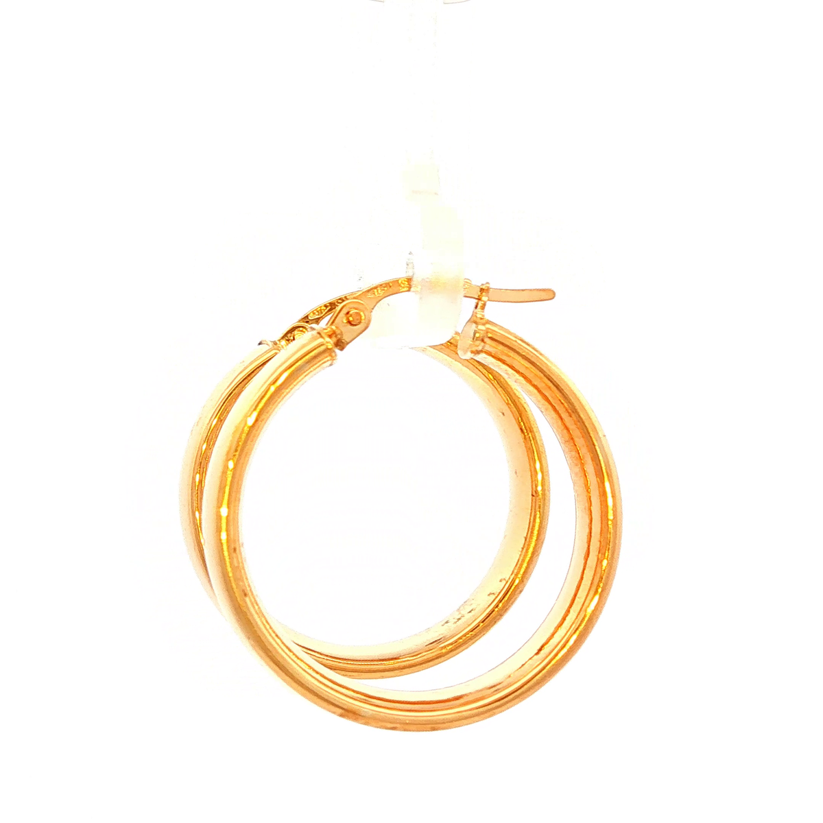 Classic Hoop Earrings in Yellow Gold