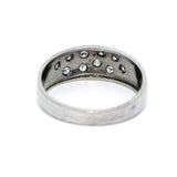 Pressure Set Diamond Slave Ring in White Gold