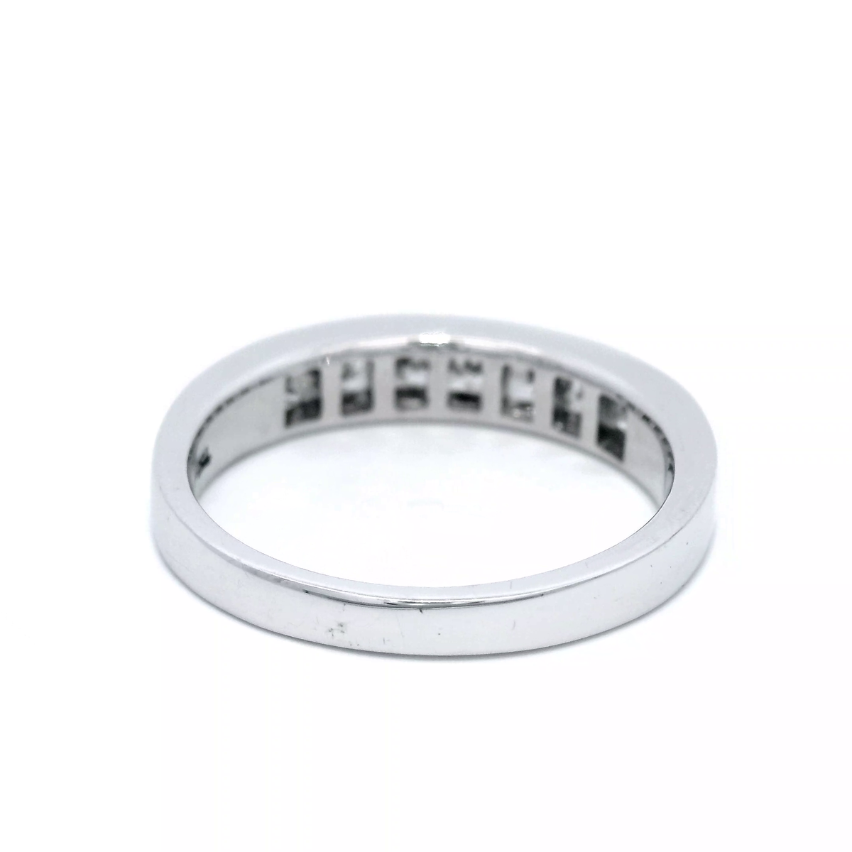 Princess Cut Diamond Set in White Gold Dress Ring
