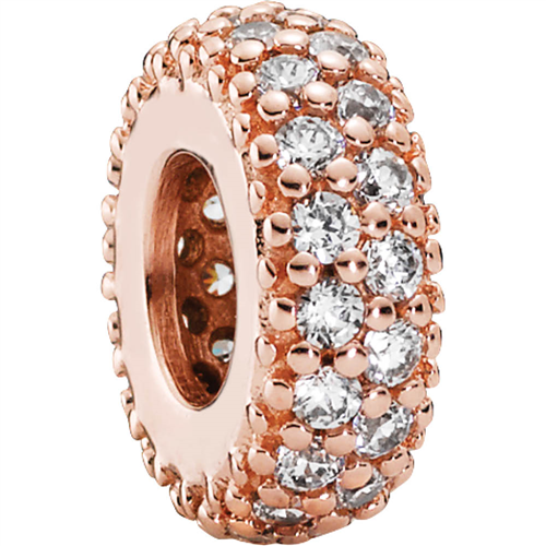 PANDORA Rose Pave Inspiration Spacer w Clear CZ