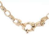 9ct French Twist Threepence Necklace
