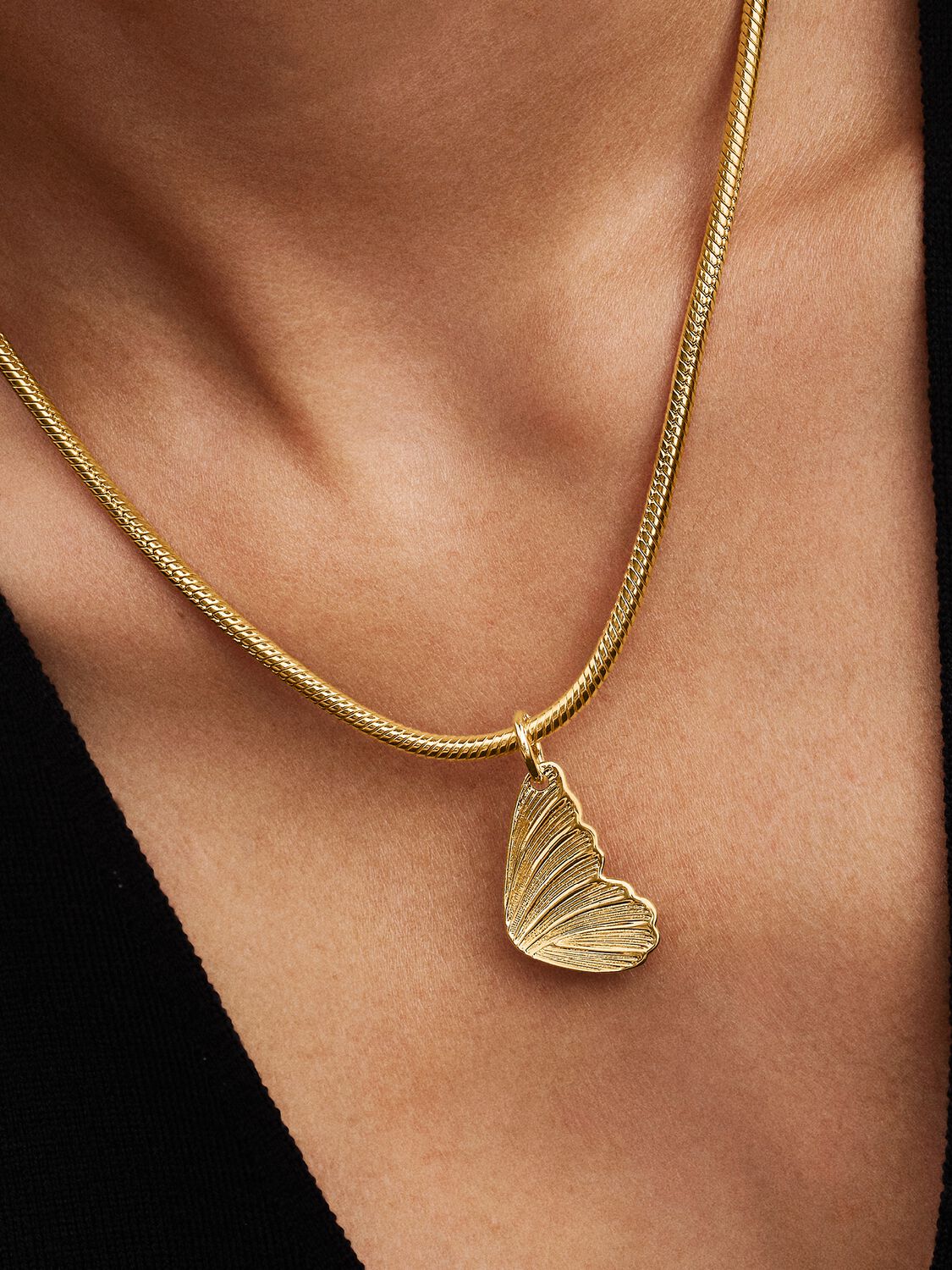 Pandora Engravable Butterfly Wing Tag Pendant
